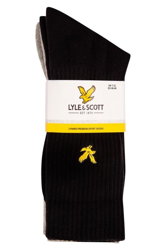 LYLE & SCOTT 3 PACK Black Hamilton Sports Socks_0b5a.jpg