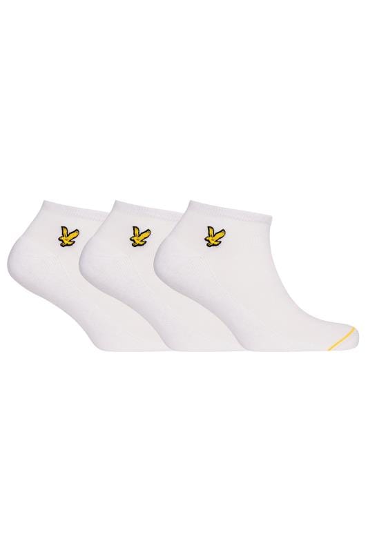 Men's Socks LYLE & SCOTT 3 Pack White Trainer Socks