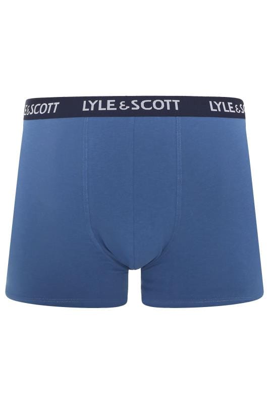 LYLE & SCOTT Blue 3 PACK Barclay Boxers | BadRhino 5