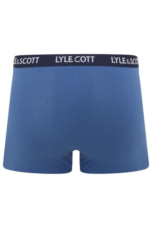 LYLE & SCOTT Blue 3 PACK Barclay Boxers | BadRhino 6