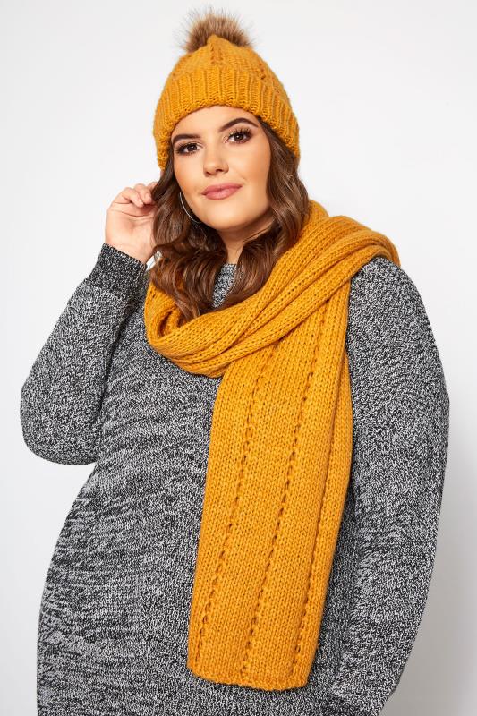 mustard-knitted-scarf-yours-clothing