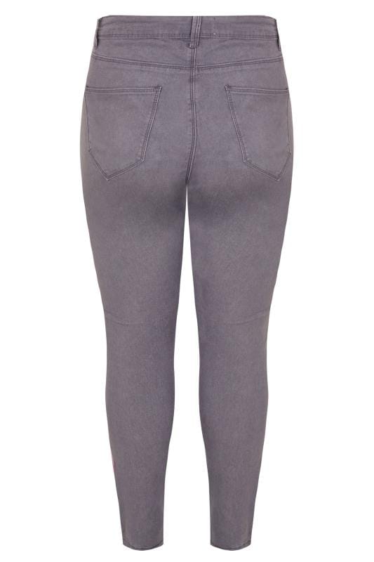 Mid Grey Skinny AVA Jeans Plus size 16 to 32 | Yours Clothing