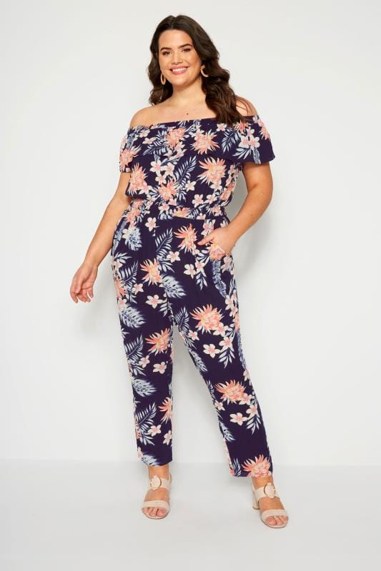 bardot jumpsuit plus size