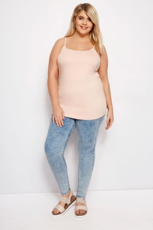 Nude Cami Vest Top | Plus Sizes 16 to 36 | Yours Clothing 4