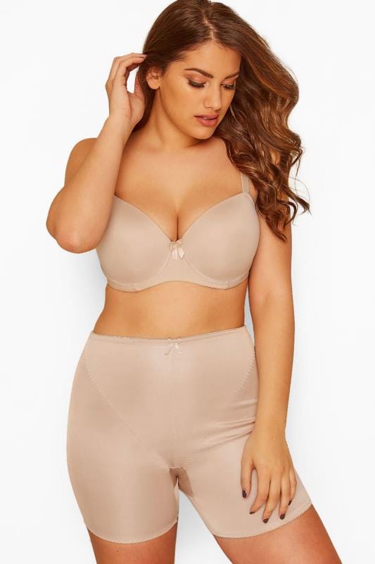Plus Size T-Shirt Bras Nude Moulded Underwired T-Shirt Bra - Available In Sizes 38C - 50G