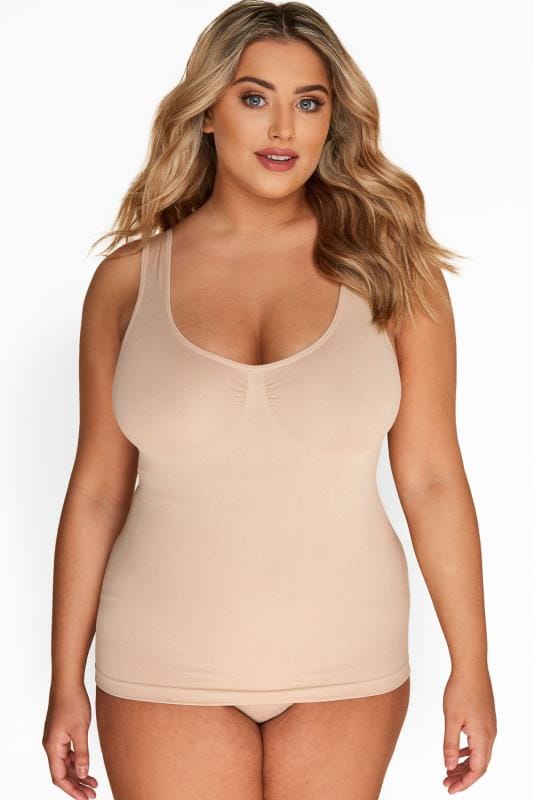 Plus Size Shapewear Curve Nude Seamless Control Vest Top