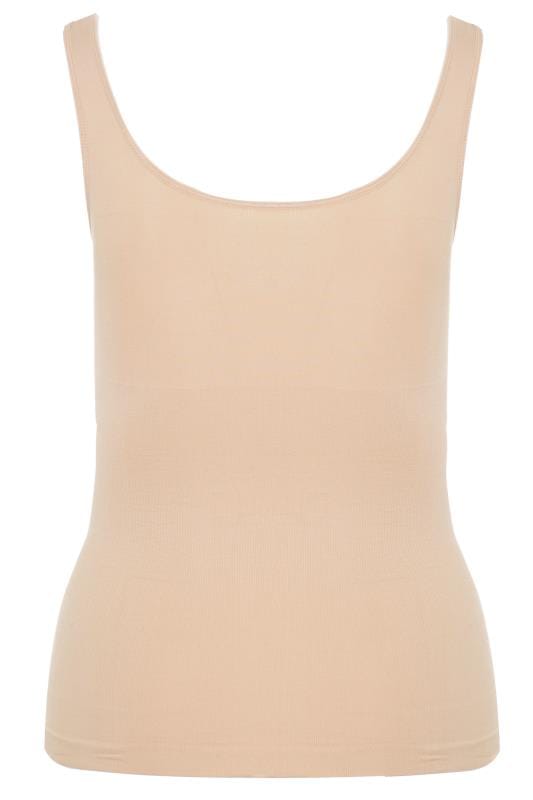 Plus Size Nude Seamless Control Vest Top | Yours Clothing 4