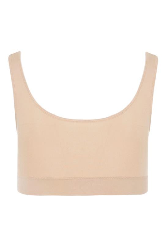 Nude Seamless Padded Non-Wired Bralette | Yours Clothing 4