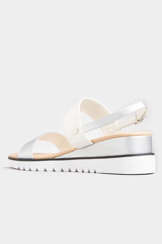White & Silver Sporty Wedge Sandals In Extra Wide Fit_2c2a.jpg