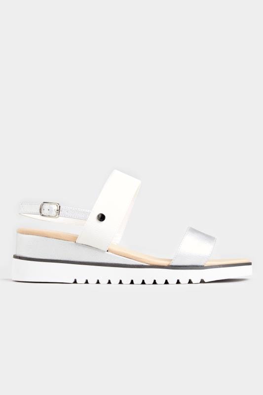 White & Silver Sporty Wedge Sandals In Extra Wide Fit_c80d.jpg