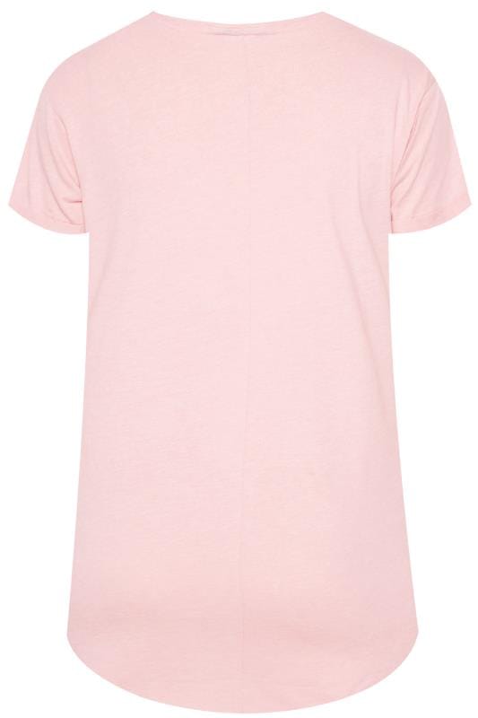 Download Light Pink Mock Pocket T-Shirt | Sizes 16-36 | Yours Clothing