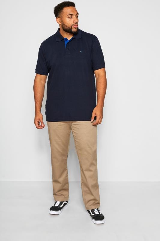 Badrhino Mens Big And Tall Premium Stretch Polo Shirt