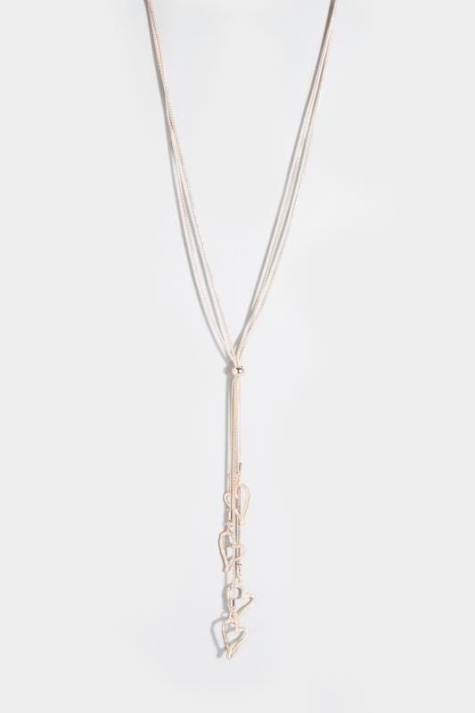 rose gold long pendant necklace