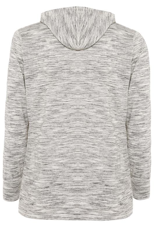 Grey Marl Zip Through Hoodie | Sizes 16-36 | Yours Clothing 7