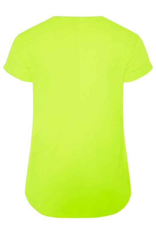 Download Neon Yellow Mock Pocket T-Shirt | Yours Clothing