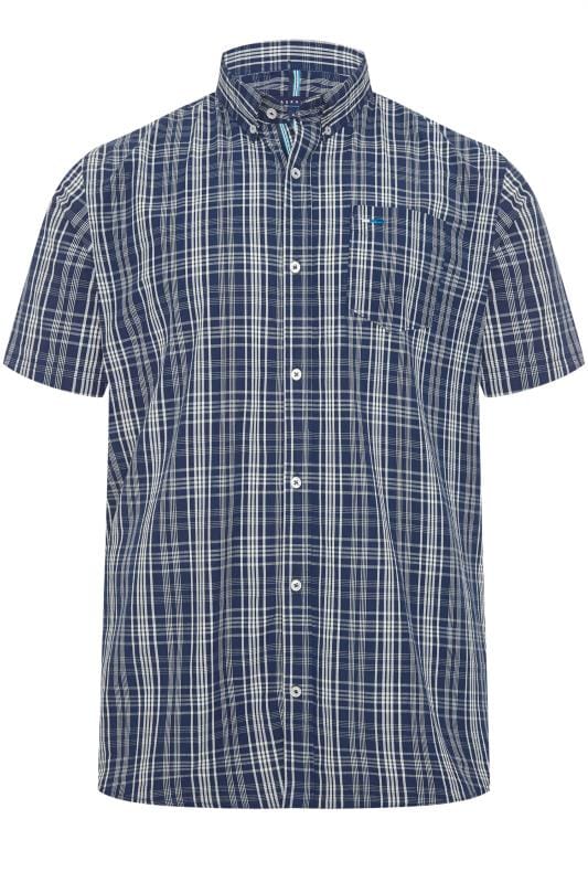 BadRhino Blue Grid Check Shirt 1