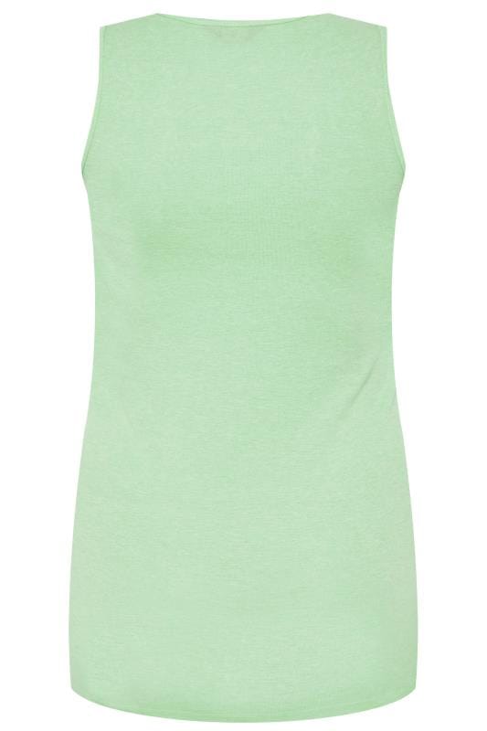 Sage Green Rib Vest Top | Sizes 16 to 36 | Yours Clothing