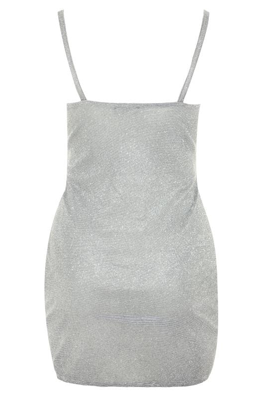 silver strappy dress