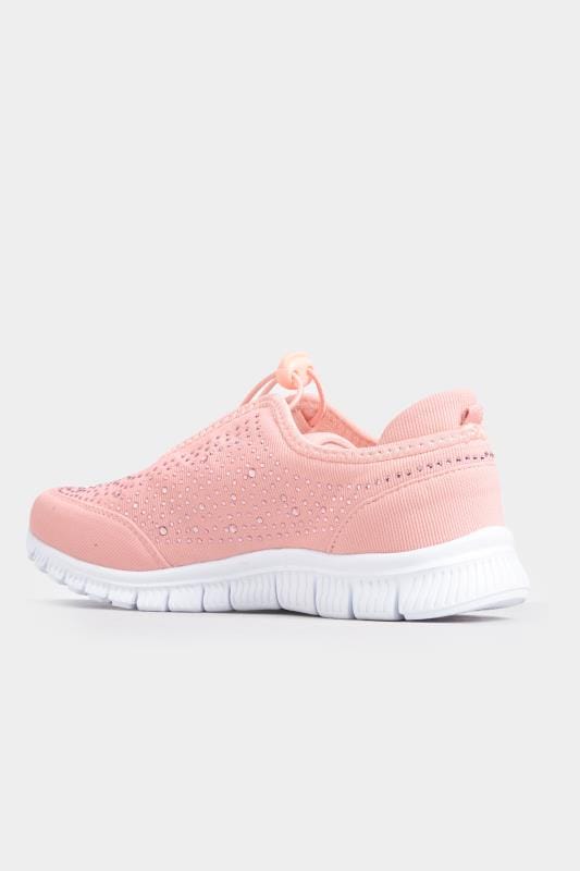 Pink Embellished Trainers In Extra Wide Fit_85b9.jpg