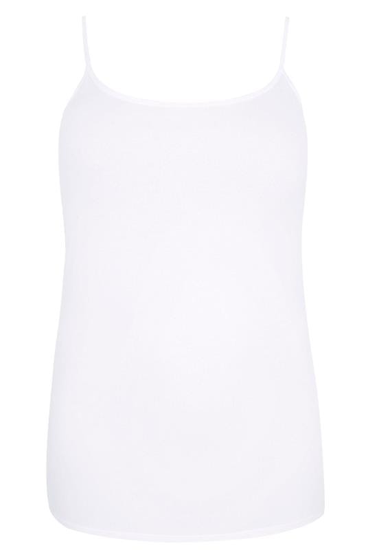 Plus Size White Cami Vest Top | Yours Clothing 4