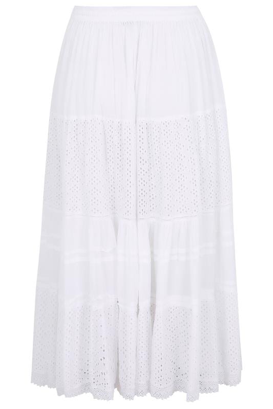 white maxi skirt cotton