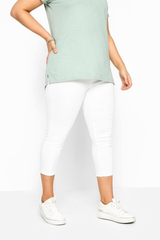 Jeggings Grande Taille White Cropped JENNY Jeggings