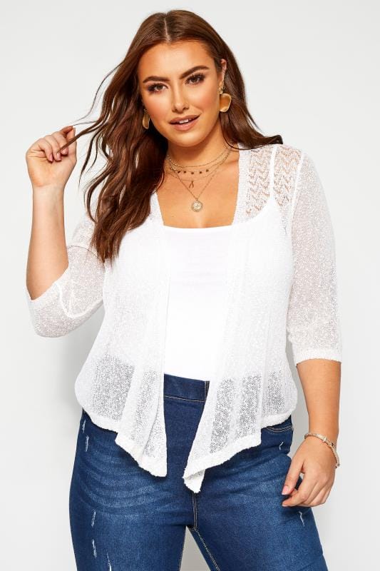Plus Size Open-Front Cropped Shrug | lupon.gov.ph