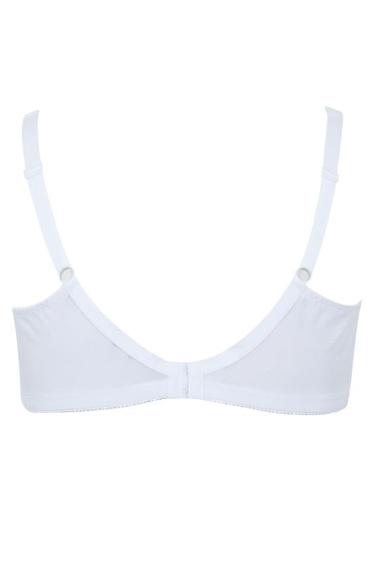 White Hi Shine Lace Non-Padded Non-Wired Full Cup Bra | Yours Clothing 4