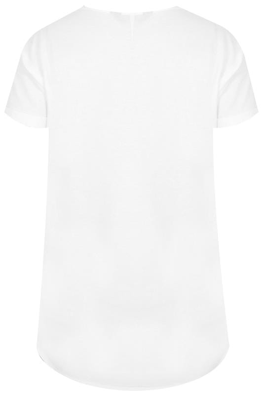 YOURS FOR GOOD Curve White Mock Pocket T-Shirt_7414.jpg