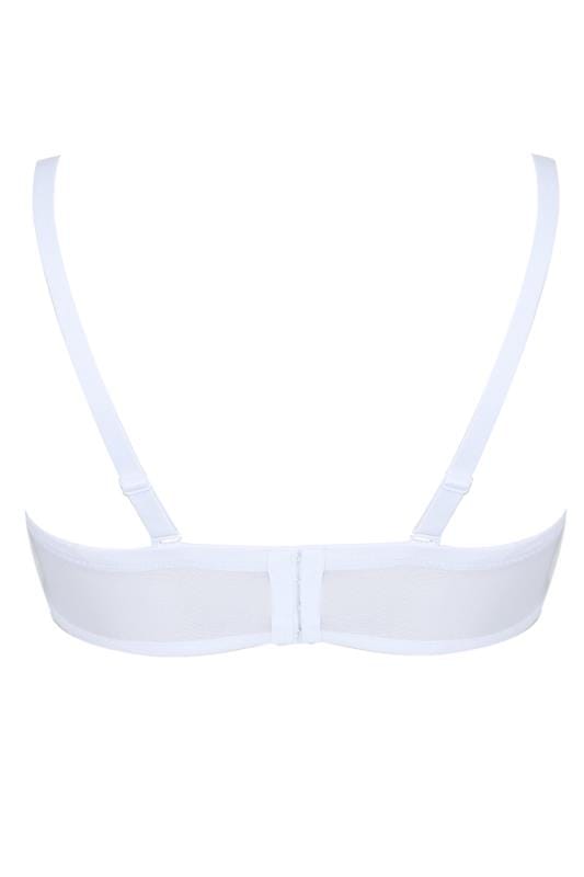 White Multiway Microfibre Lace Bra With Removable Straps 7