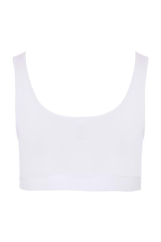 White Seamless Non-Padded Non-Wired Bralette 4