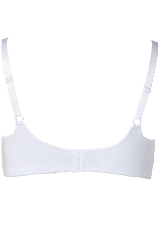 White Stretch Lace Non-Padded Underwired Balcony Bra 3