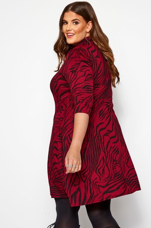 red tiger dress