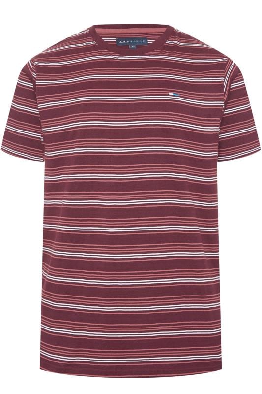BadRhino Burgundy & White Stripe T-Shirt_c91e.jpg