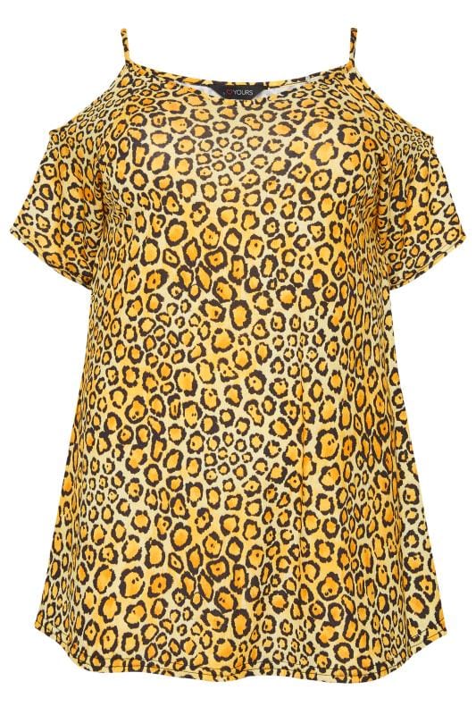 yellow leopard top