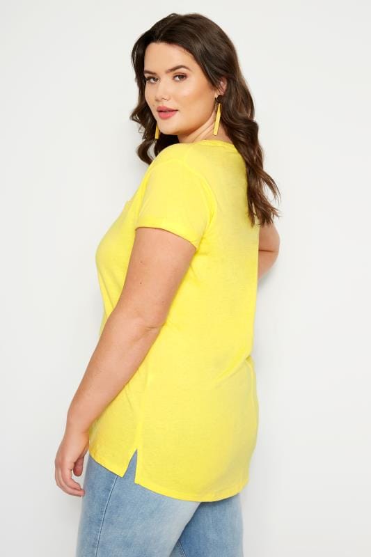 Download Yellow Mock Pocket T-Shirt | Plus Sizes 16 to 36 | Yours ...