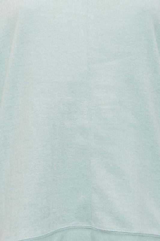 Plus Size Mint Green Soft Touch Fleece Sweatshirt | Yours Clothing 5
