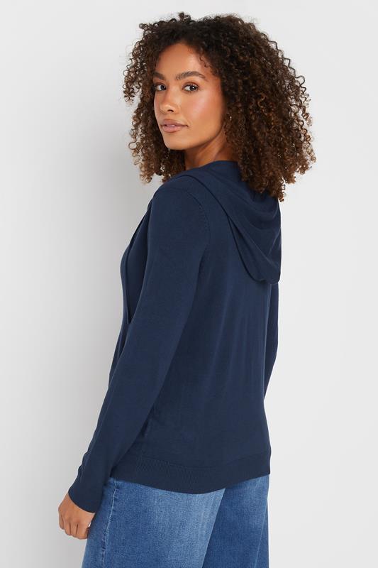 M&Co Navy Blue Knitted Hoodie | M&Co 4