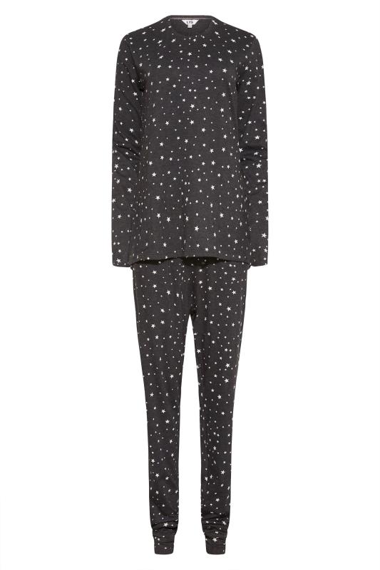 Grey Star Print Pyjama Set_F.jpg
