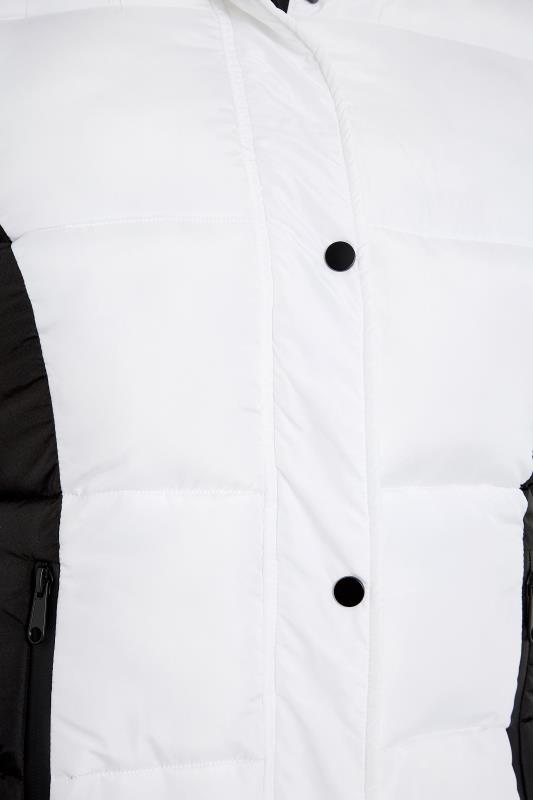 Curve White & Black Colour Block Padded Puffer Coat_S.jpg