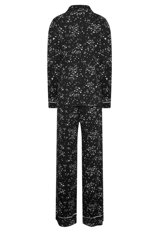 LTS Tall Black Star Print Pyjama Set | Long Tall Sally 7