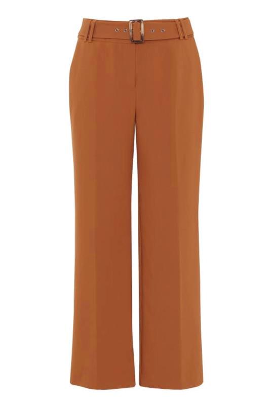Tall Brown Belted Culotte Trousers 4