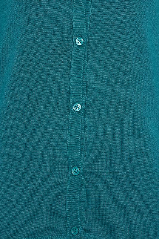 LTS Tall Teal Blue Button Down Knit Cardigan | Long Tall Sally  5