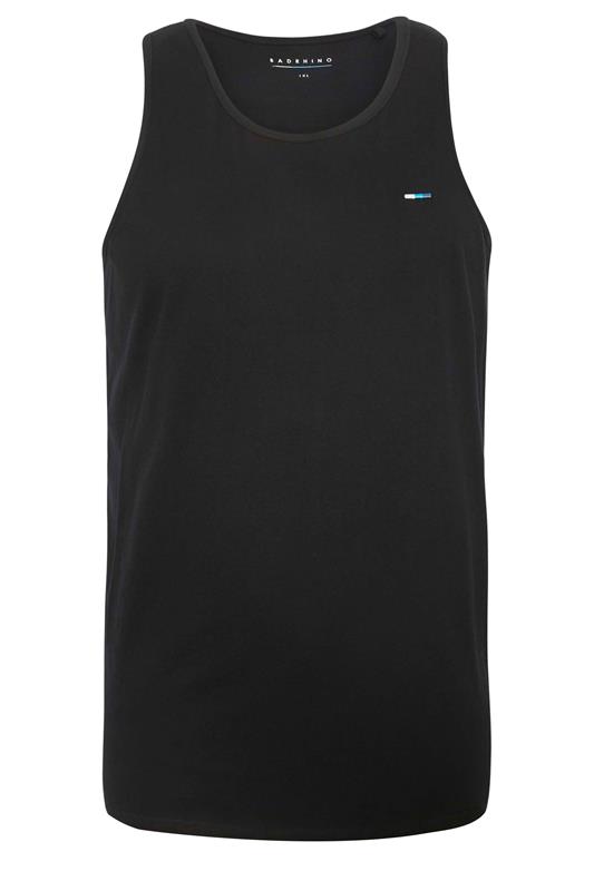 BadRhino Big & Tall 5 Pack Grey/Green/White/Navy/Black Extra Long Plain Vest Top | BadRhino 8