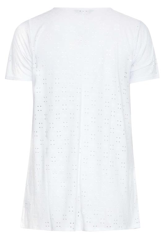 Curve White Broderie Anglaise Swing T-Shirt 7