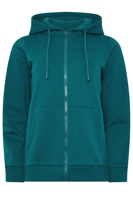 M&Co Teal Green Essential Zip Hoodie | M&Co 1