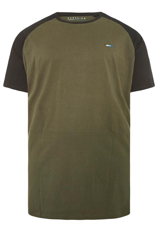 BadRhino Big & Tall Khaki Green Raglan T-Shirt 3