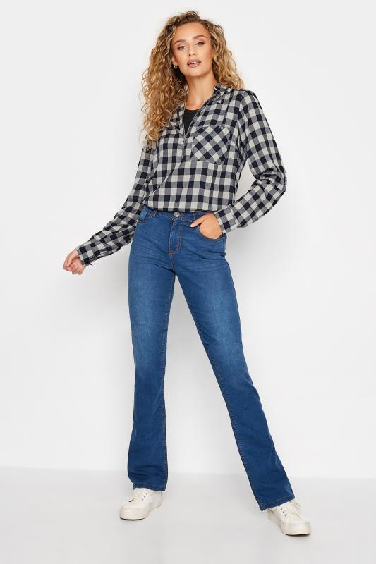 LTS Tall Women's Grey Zip Check Shirt | Long Tall Sally 2