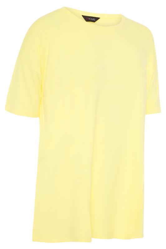 Curve Yellow Oversized T-Shirt 7