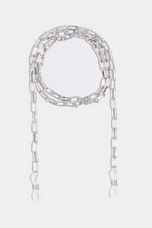 Silver Rectangle Link Sunglasses Chain 3